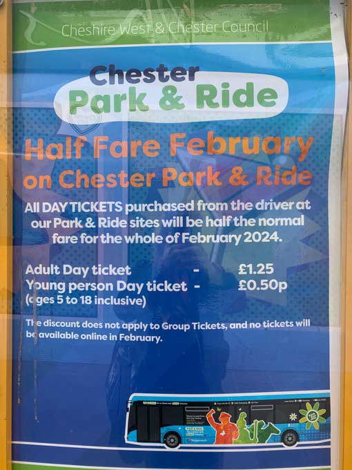 Chestertourist.com - Park and Ride Chester Offer Page 1